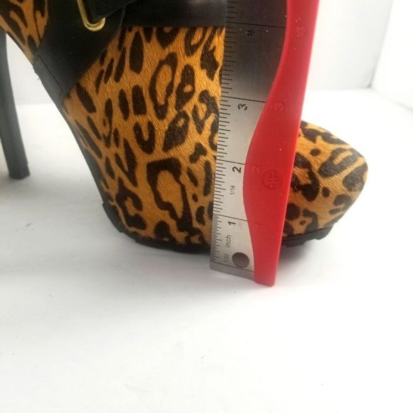 Guess Igoraly Leopard Stiletto Ankle Boots Size 7M. S719 - Picture 6 of 7